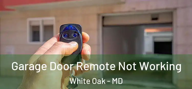  Garage Door Remote Not Working White Oak - MD