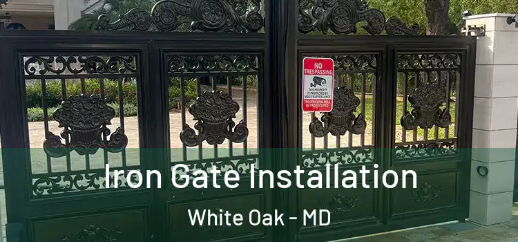  Iron Gate Installation White Oak - MD