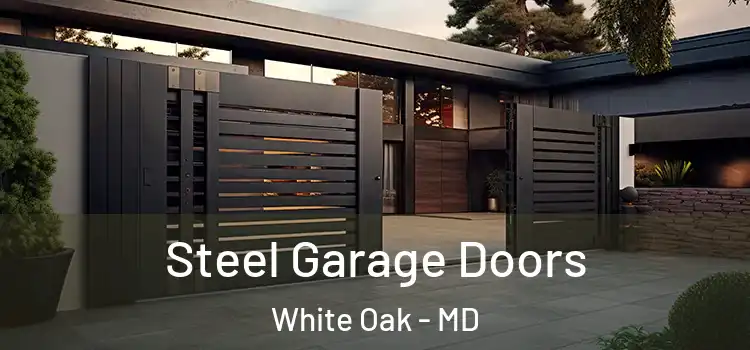 Steel Garage Doors White Oak - MD